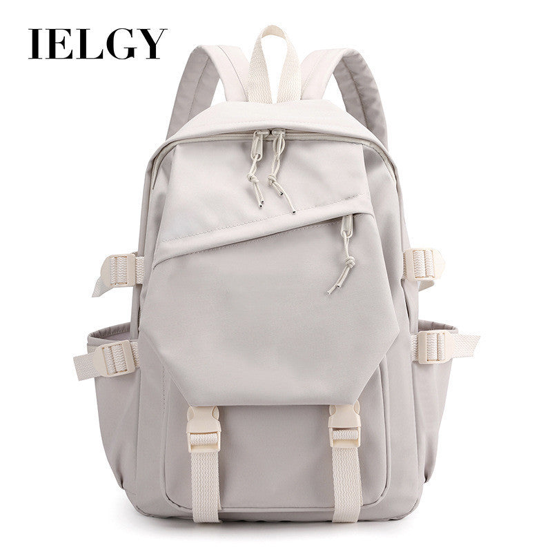 Ielgy Ladies Retro Graffiti Contrast Color Backpack Student Fresh Art Backpack