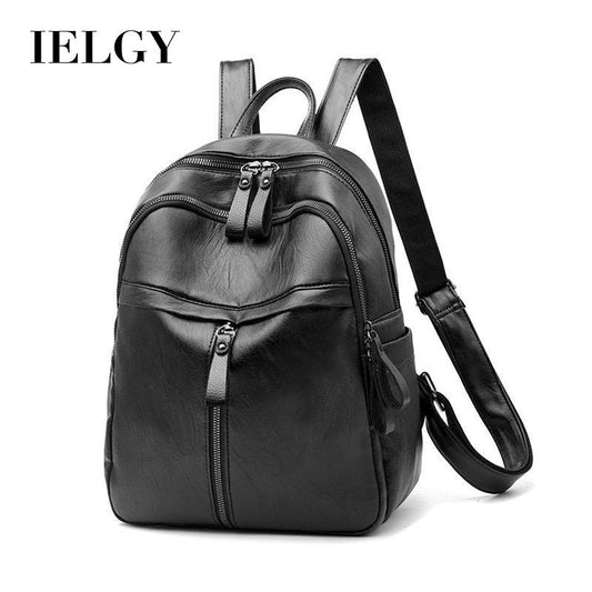 Ielgy Korean Version Fashion Backpack Fashion Preppy Style Large Capacity Student Backpack