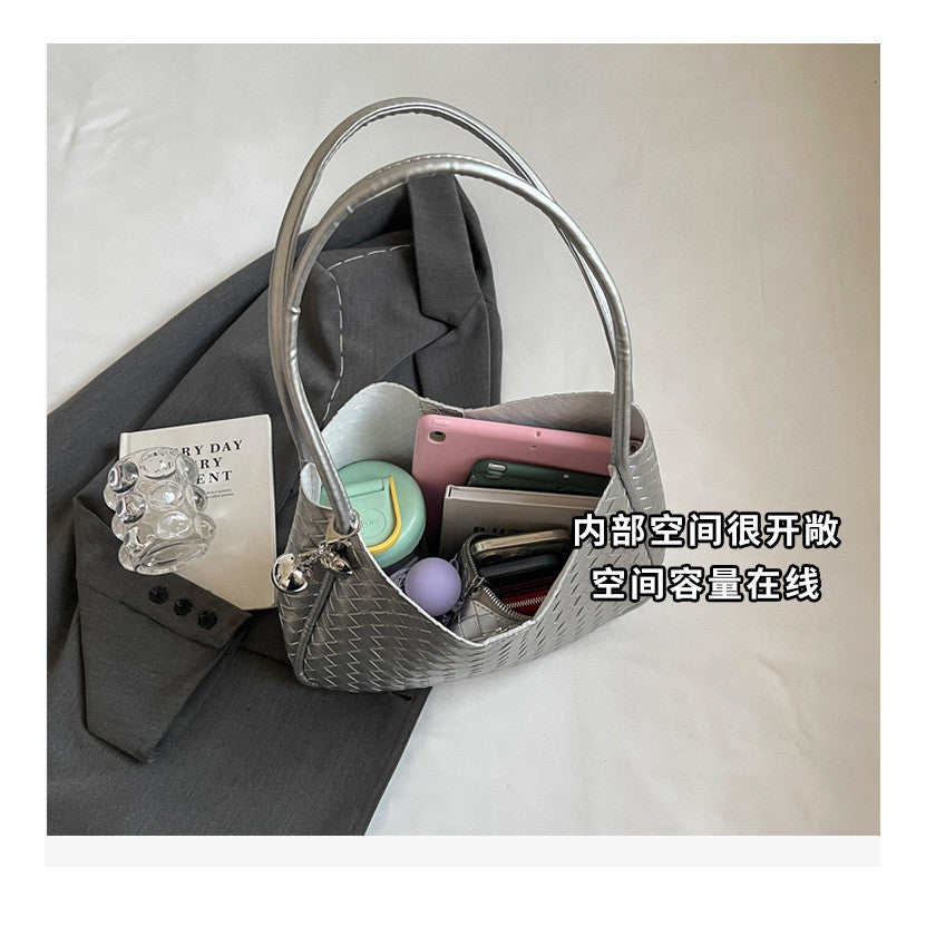 Ielgy High-End Retro Large-Capacity Bag Fashion Commuter All-Match One-Shoulder Bucket Bag