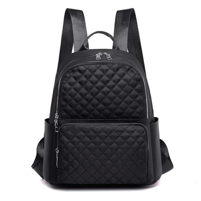 Ielgy Casual Ladies Oxford Backpack Fashion Diamond Embroidery Thread Large Capacity Travel Backpack