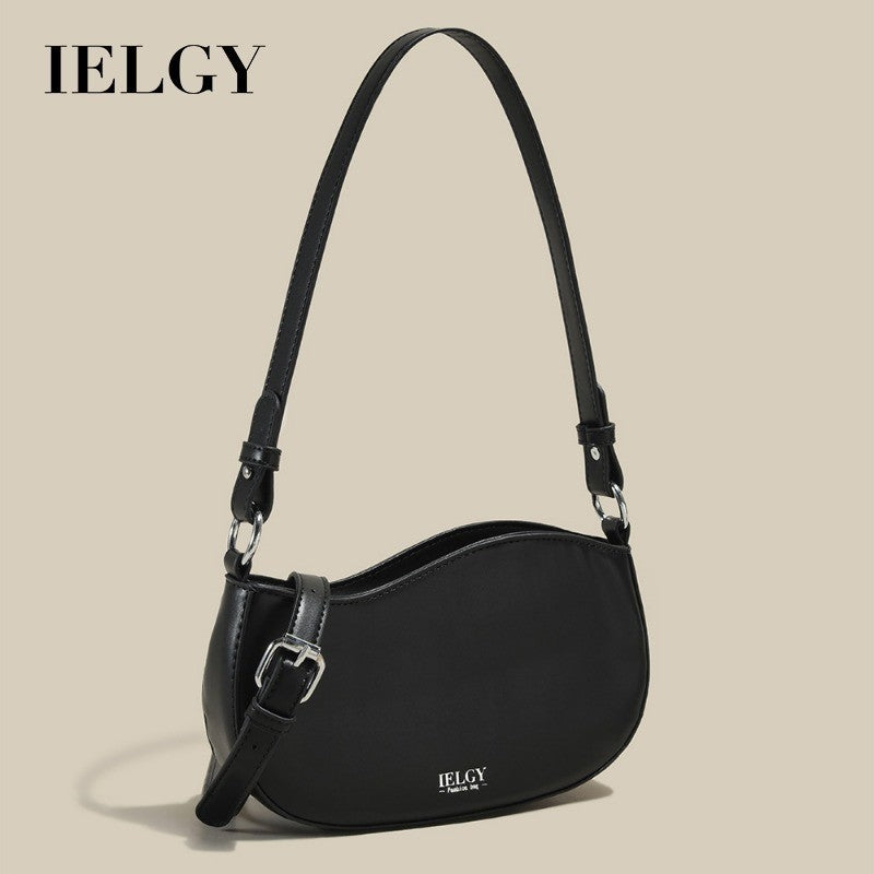 Ielgy Fashion Ladies Portable One-Shoulder Underarm Bag All-Match Cross-Body Bag Dumpling Bag