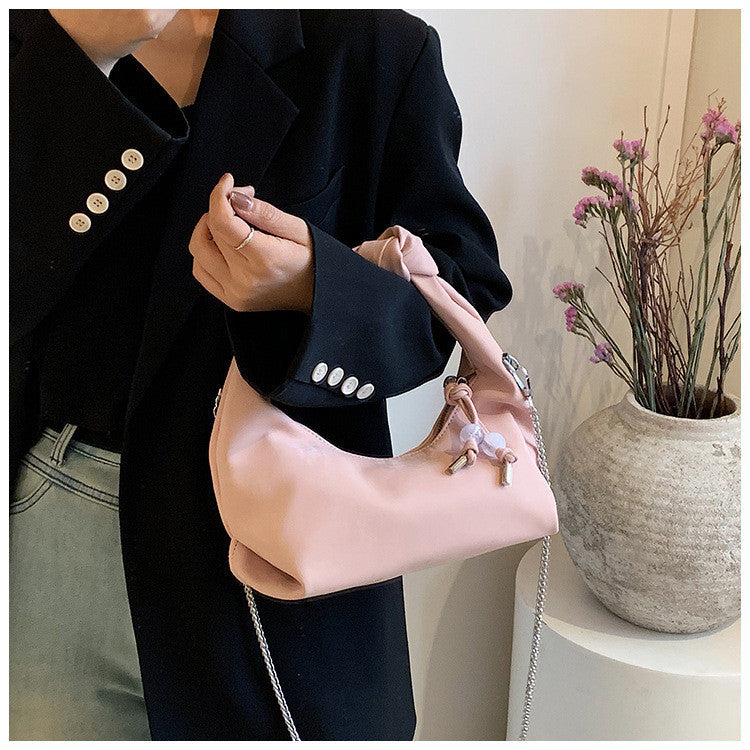 Ielgy New Chinese Style Chinese Style Dumpling Bag Ladies Shoulder Messenger Bag Chain Portable