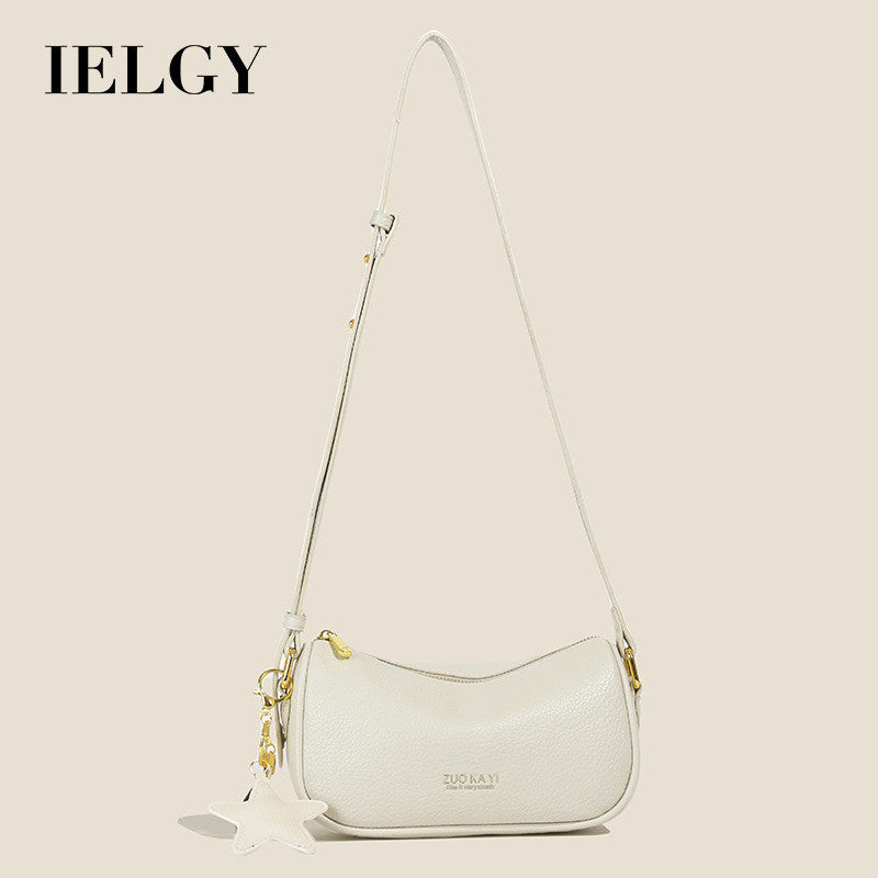 Ielgy Korean Version Casual All-Match Shoulder Female Bag Solid Color Pillow Bag Fashion Crossbody