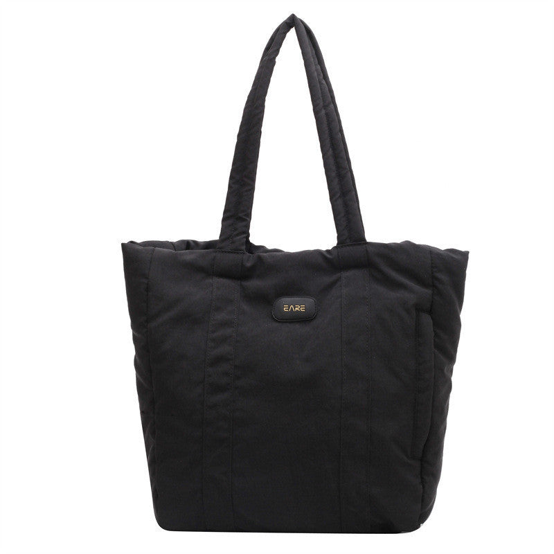 Ielgy Nylon Cloth Tote Bag Large Capacity Class One Shoulder Commuter