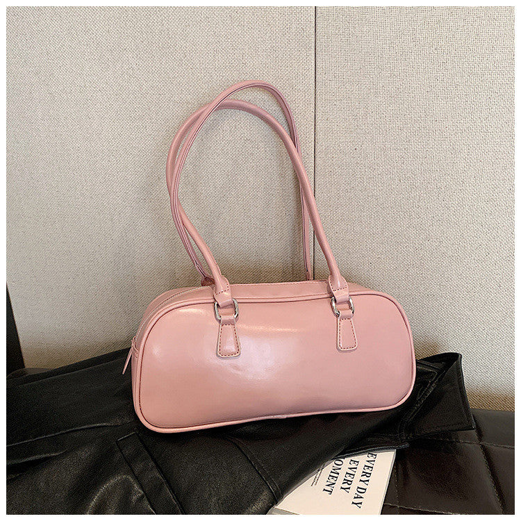 Ielgy Boston Pillow Bag Large Capacity All-Match Portable One-Shoulder French Niche Underarm Bag
