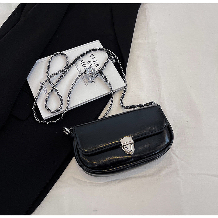 Ielgy Texture Mini Small Bag Fashion High-End Chain Shoulder Messenger Bag Small Square Bag