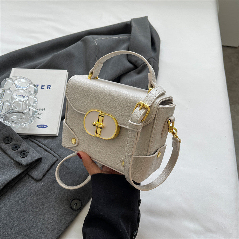 Ielgy High-End Feeling Contrast Female Bag All-Match Cross-Body Fashion Portable Small Square Bag