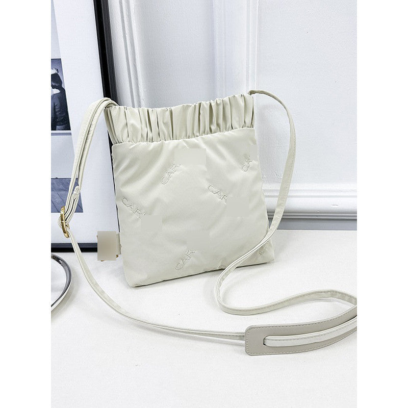 Ielgy All-Match Cross-Body Mobile Phone Bag Small Square Bag Ladies Small Shoulder Bag PU Letter Shoulder Bag