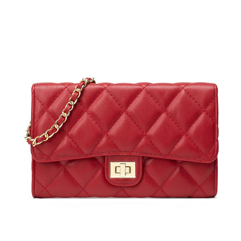 Ielgy Fashion Diamond Chain Bag Ladies Crossbody Bag