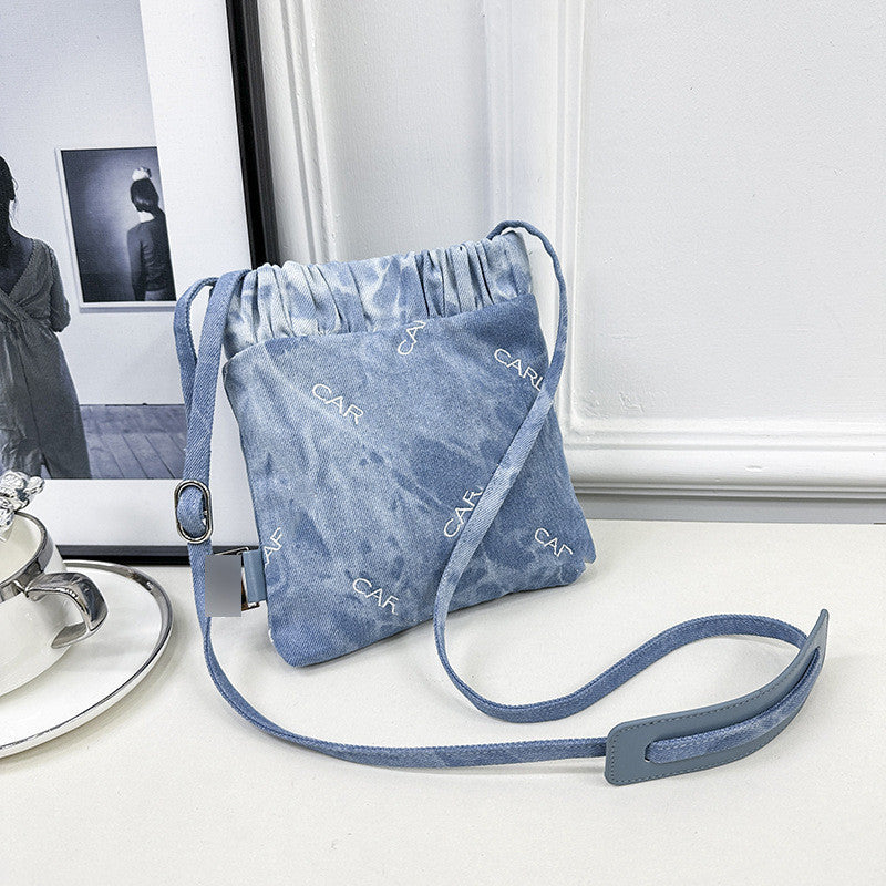 Ielgy All-Match Cross-Body Mobile Phone Bag Small Square Bag Ladies Small Shoulder Bag PU Letter Shoulder Bag