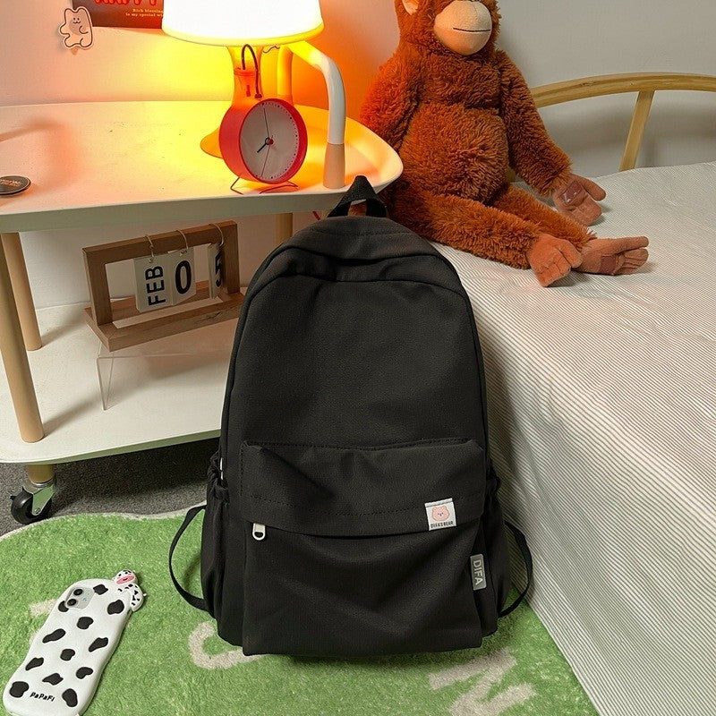 Ielgy Japanese Backpack College Student Large-Capacity Schoolbag Female Korean Version Simple Backpack