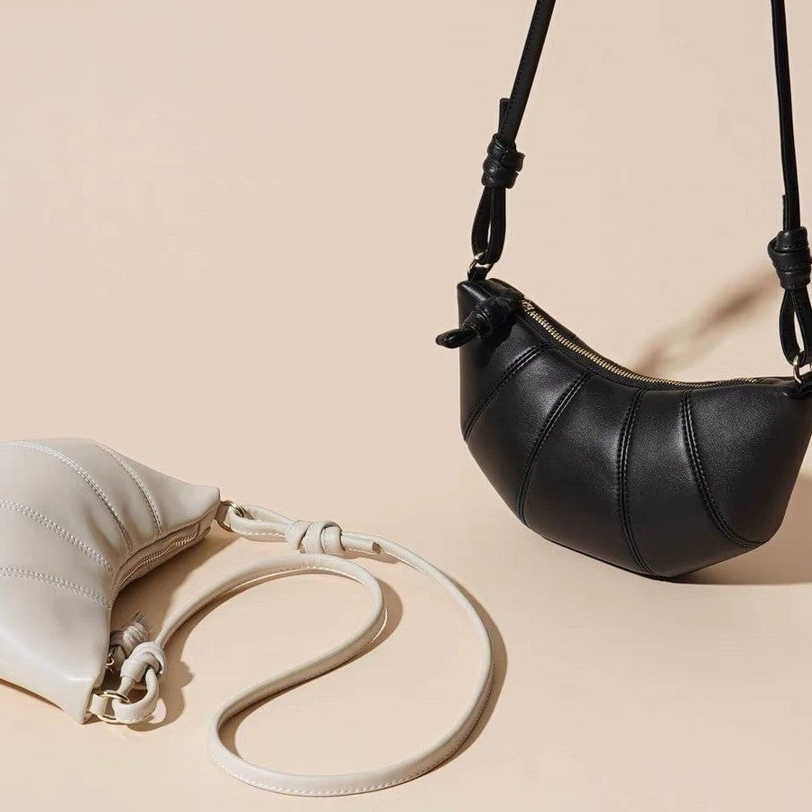 Ielgy Retro Niche Croissant All-Match Dumpling Bag Fashion One-Shoulder Messenger Baguette Female Bag