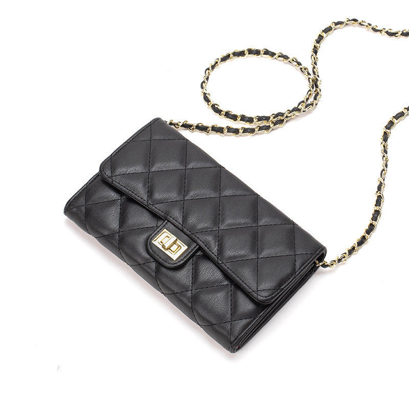 Ielgy Fashion Diamond Chain Bag Ladies Crossbody Bag