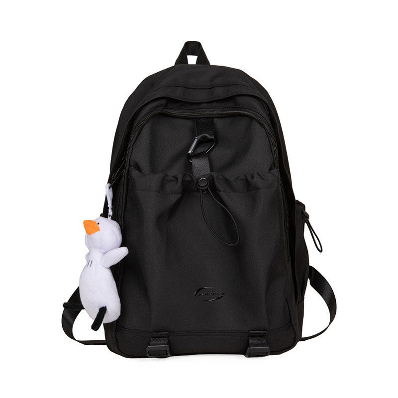 Ielgy Schoolbag College Students Niche Design Backpack Female Fashion Travel Commuter Backpack