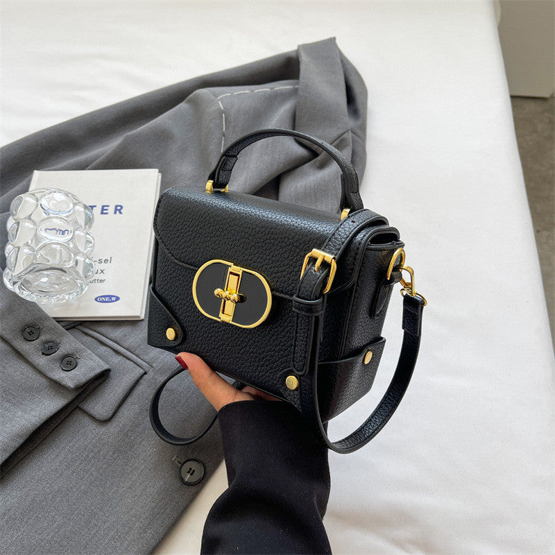Ielgy High-End Feeling Contrast Female Bag All-Match Cross-Body Fashion Portable Small Square Bag