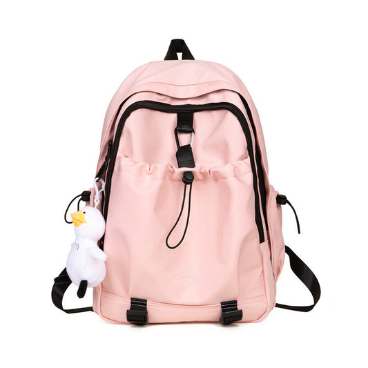 Ielgy Schoolbag College Students Niche Design Backpack Female Fashion Travel Commuter Backpack