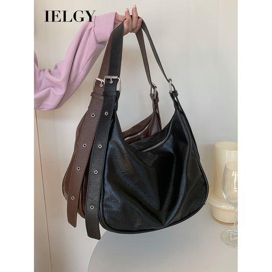 Ielgy High-End Feeling Large-Capacity Bag Retro Fashion Shoulder Bag Niche All-Match Tote Bag