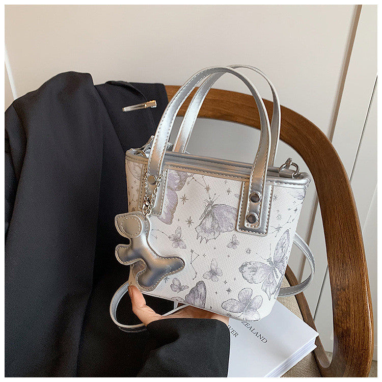 Ielgy All-Match Messenger Bag High-End Niche Texture Portable Bucket Bag