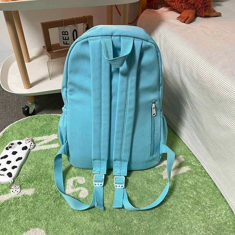 Ielgy Japanese Backpack College Student Large-Capacity Schoolbag Female Korean Version Simple Backpack