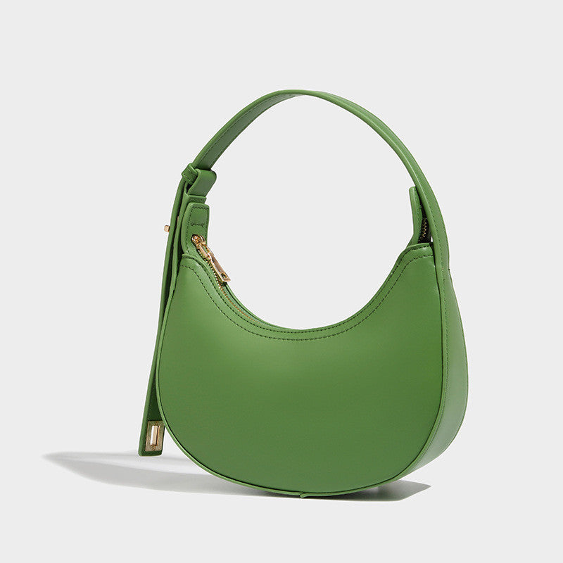 Ielgy Niche Fashionable All-Match Retro Baguette Bag High-End Sense One-Shoulder Armpit Crescent Bag