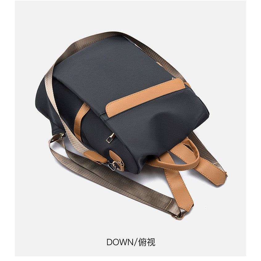 Ielgy Korean Version Anti-Theft Backpack Fashion Simple Multi-Purpose Oxford Travel Backpack