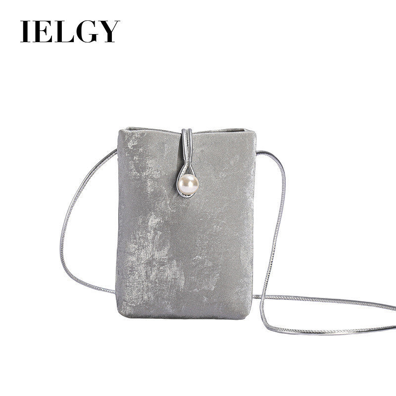 Ielgy New Chinese Casual One-Shoulder Diagonal Mobile Phone Bag High-End All-Match Coin Purse
