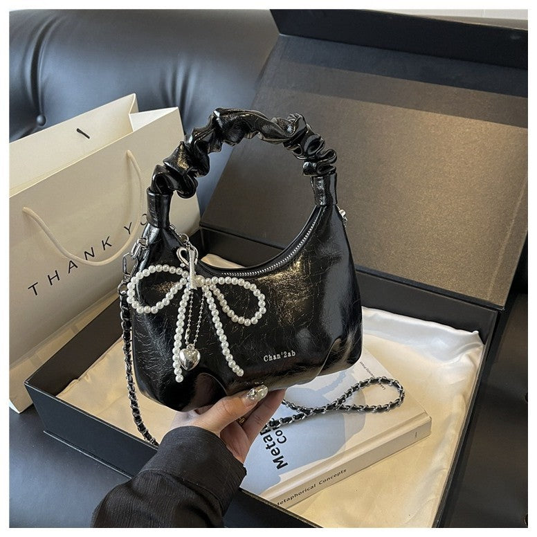 Ielgy Niche Design Cloud Bag All-Match Shoulder Armpit Bag