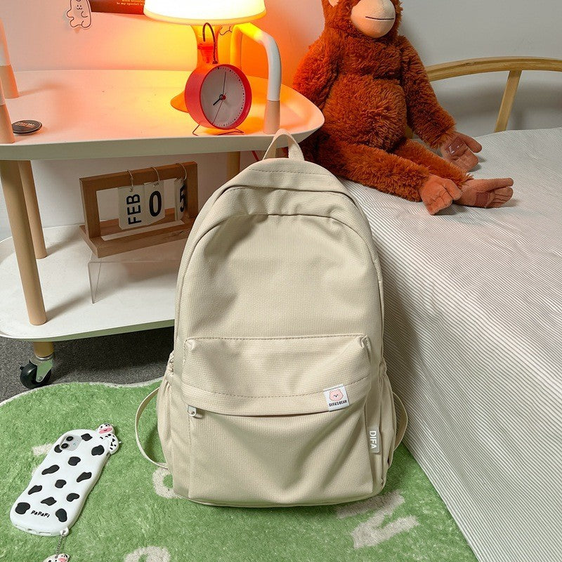 Ielgy Japanese Backpack College Student Large-Capacity Schoolbag Female Korean Version Simple Backpack