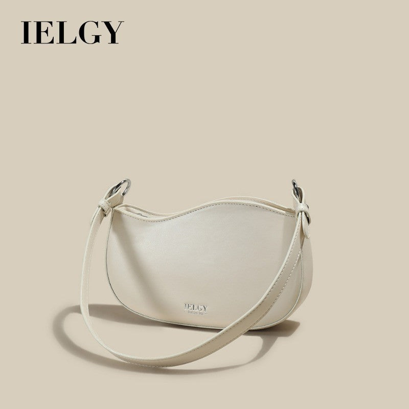 Ielgy Fashion Ladies Portable One-Shoulder Underarm Bag All-Match Cross-Body Bag Dumpling Bag