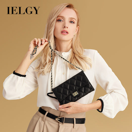 Ielgy Fashion Diamond Chain Bag Ladies Crossbody Bag
