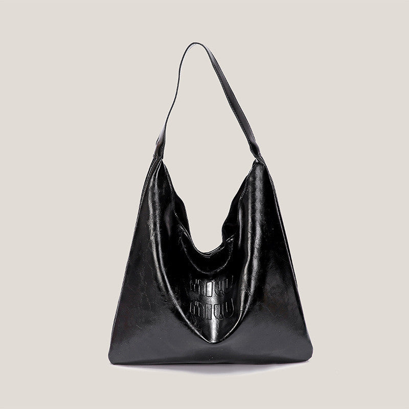 Ielgy Casual Large-Capacity Tote Bag High-End Trendy One-Shoulder Portable Underarm Commuter