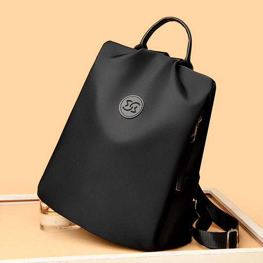 Ielgy Anti-Theft Backpack Commuter Ladies Backpack High-End Sense School Bag Oxford Cloth Waterproof Computer Bag