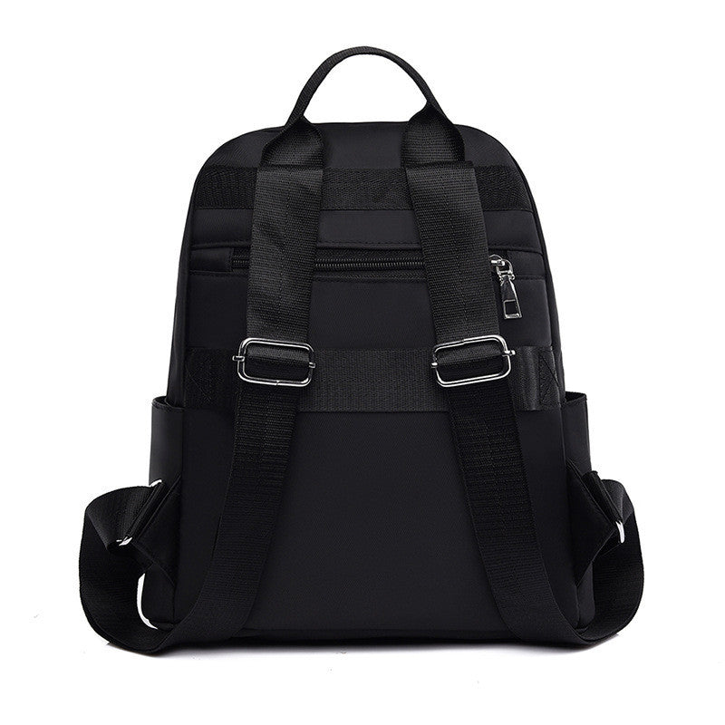 Ielgy Casual Ladies Oxford Backpack Fashion Diamond Embroidery Thread Large Capacity Travel Backpack
