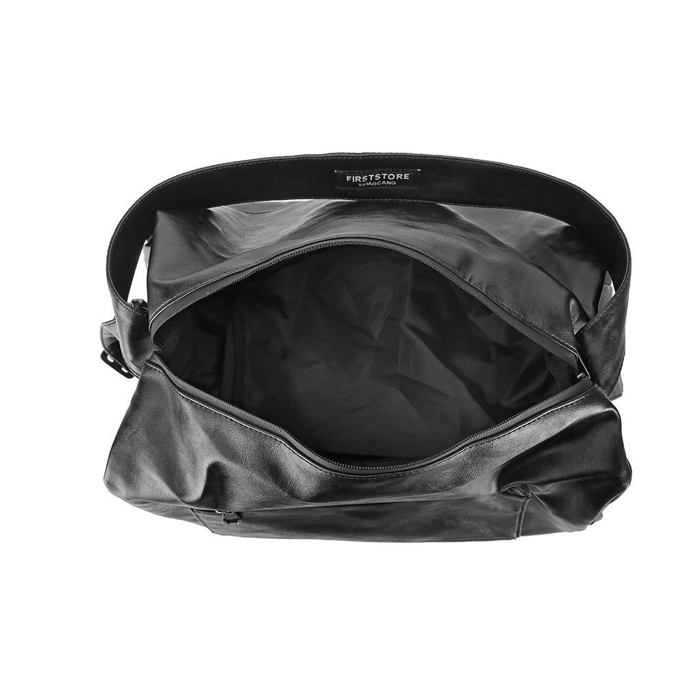 Ielgy Sports Fitness Handbag Short-distance Travel Large-capacity Duffel Bag Fashion Soft Leather Cross-body Bag