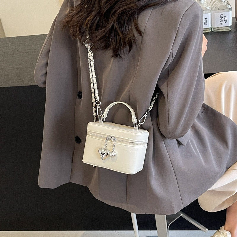 Ielgy High-End All-Match Chain Box Bag All-Match Portable Retro All-Match Cross-Body Small Square Bag