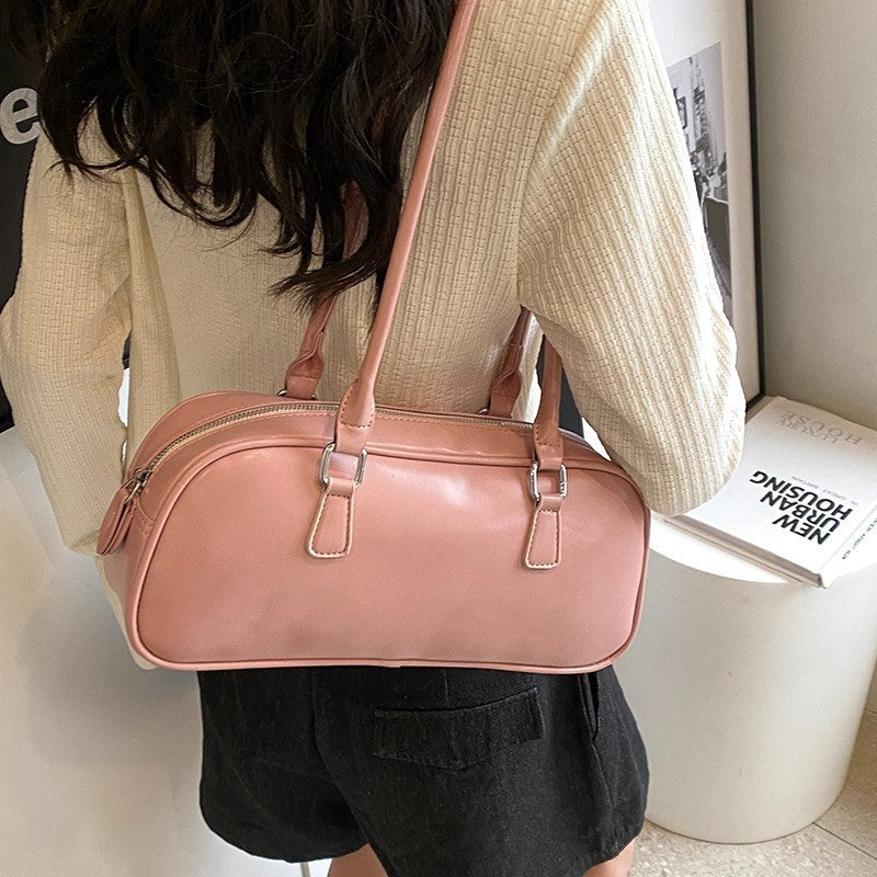Ielgy Boston Pillow Bag Large Capacity All-Match Portable One-Shoulder French Niche Underarm Bag