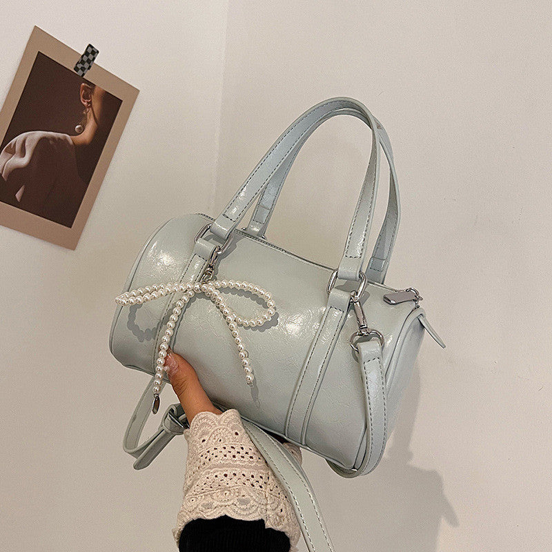 Ielgy Large-Capacity Shoulder Messenger Handbag Pillow Bag High-End Boston Bag