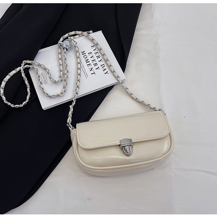Ielgy Texture Mini Small Bag Fashion High-End Chain Shoulder Messenger Bag Small Square Bag