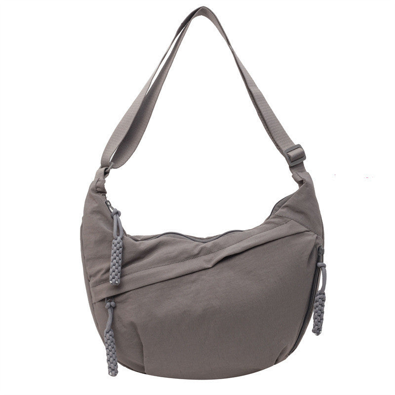 Ielgy Fashionable Large-Capacity Nylon Cloth Messenger Bag All-Match Dump