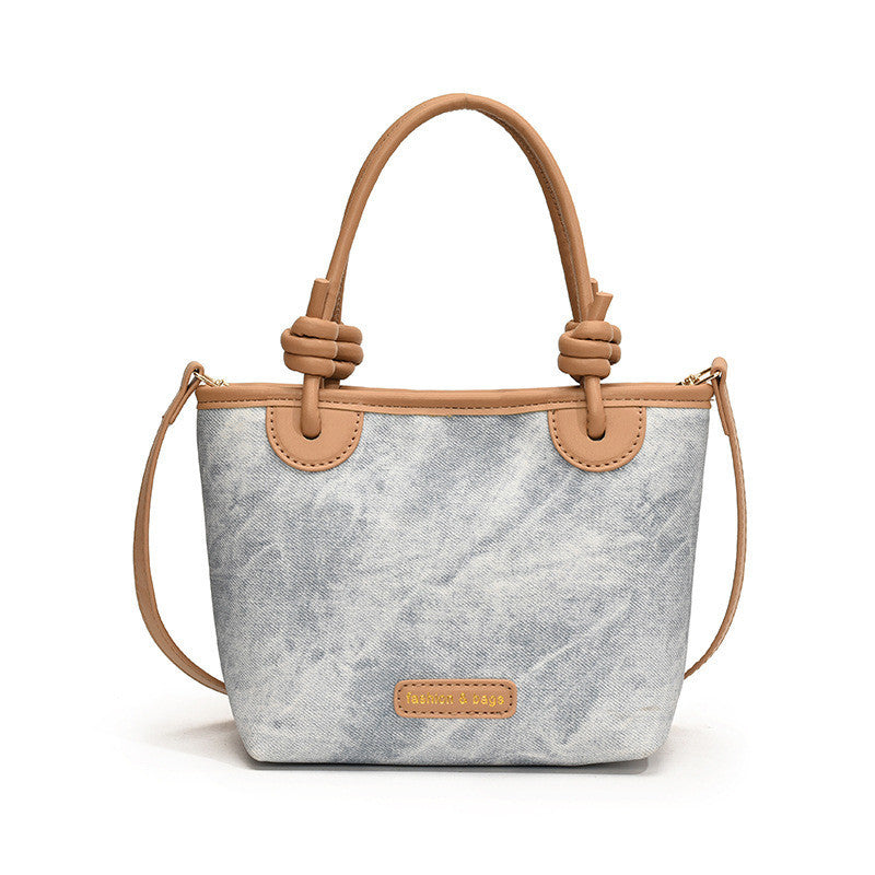 Ielgy Ladies Outing Handbag Fashion High-End Commuter Cross-Body Bucket Bag