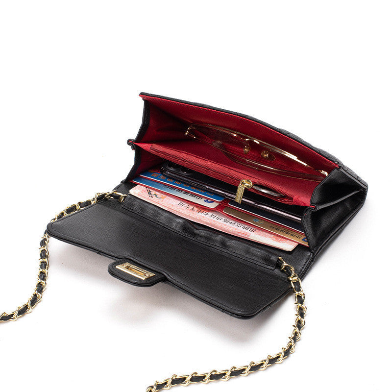 Ielgy Fashion Diamond Chain Bag Ladies Crossbody Bag