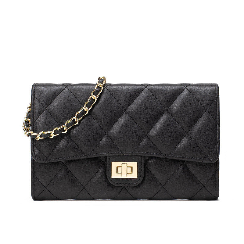 Ielgy Fashion Diamond Chain Bag Ladies Crossbody Bag