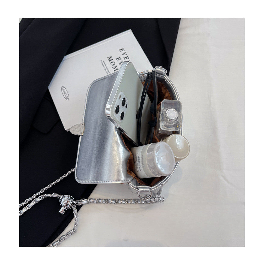 Ielgy Texture Mini Small Bag Fashion High-End Chain Shoulder Messenger Bag Small Square Bag