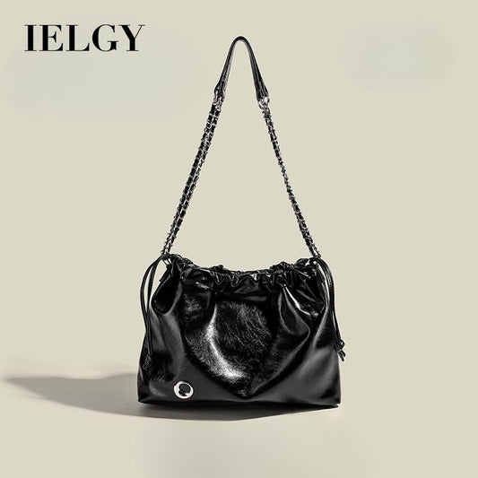 Ielgy Chain Diamond Bag Large Capacity Shoulder Messenger Bag All-Match