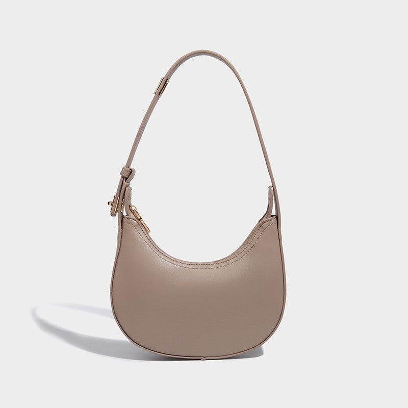 Ielgy Niche Fashionable All-Match Retro Baguette Bag High-End Sense One-Shoulder Armpit Crescent Bag