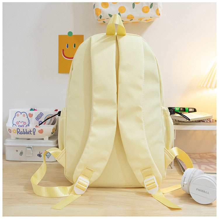 Ielgy Schoolbag College Students Niche Design Backpack Female Fashion Travel Commuter Backpack