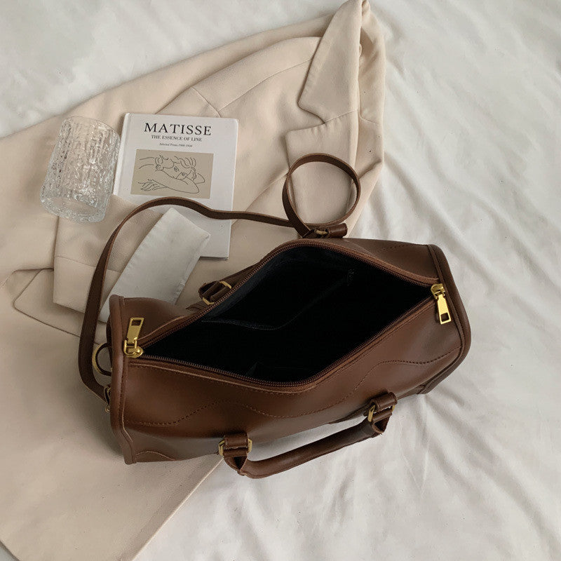 Ielgy Large-Capacity All-Match Commuter Bag Fashion Portable Tote Bag High-End Sense One-Shoulder Messenger Bag