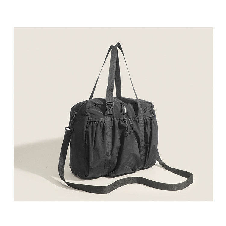 Ielgy Korean Version Lazy Style Large-Capacity Handbag Lightweight All-Match One-Shoulder Portable Travel Tote Large Bag