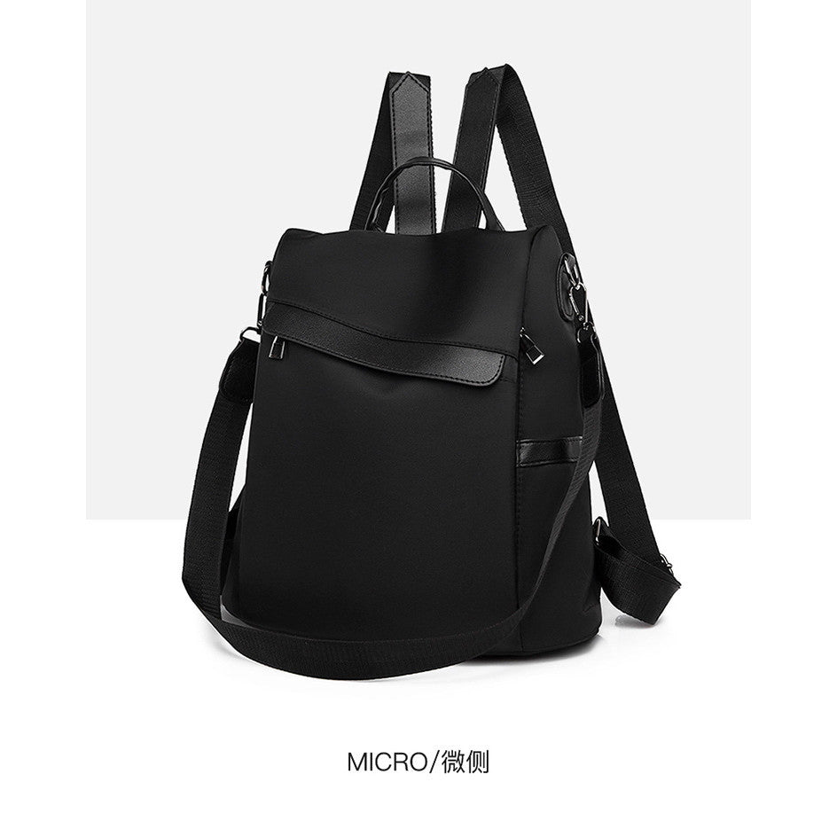 Ielgy Korean Version Anti-Theft Backpack Fashion Simple Multi-Purpose Oxford Travel Backpack