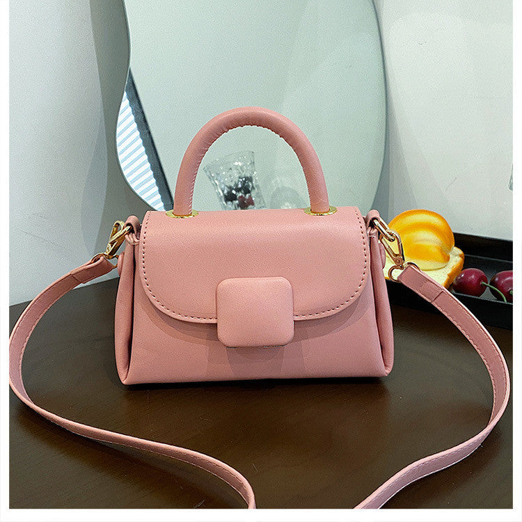 Ielgy All-Match Handbag Ladies Retro Simple Commuter Shoulder Messenger Bag